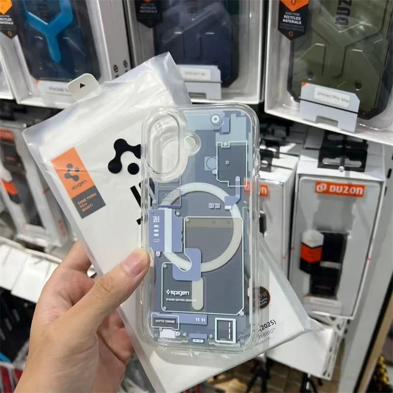 غطاء Spigen المغناطيسي لهواتف iPhone 12 و13 و14 و15 Plus و16 و17 و18 Pro Max، غطاء بتقنية Air، متوافق مع غطاء Apple Magsafe للحماية - 2