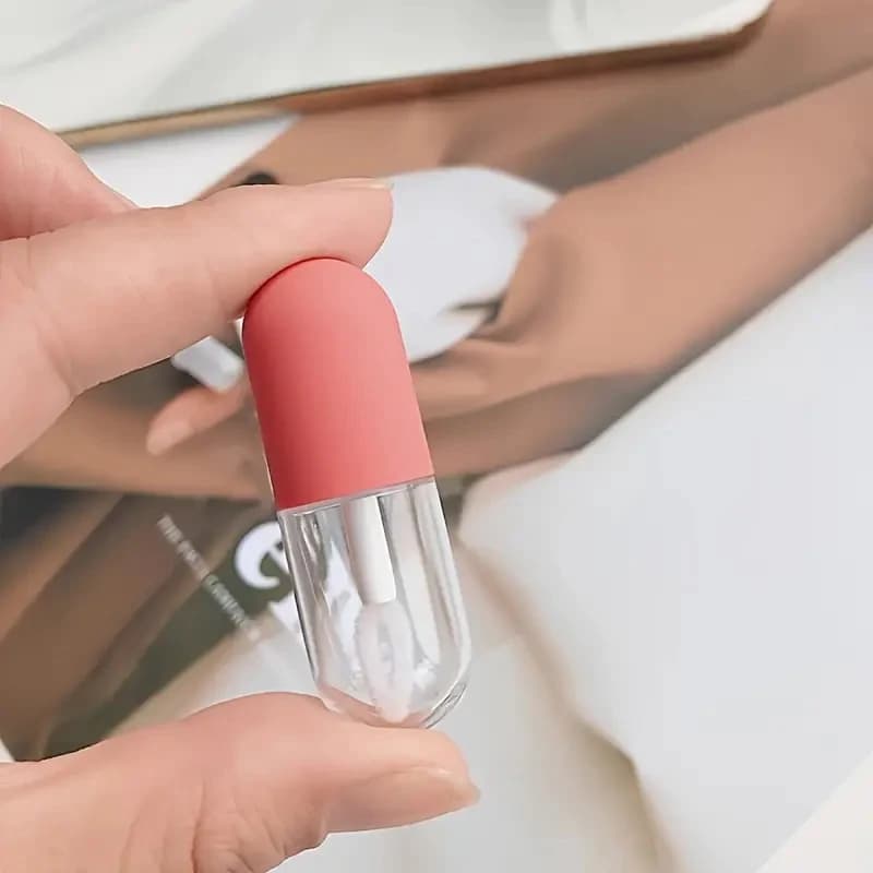 3/5Pcs Mini Empty Lip Gloss Tube Plastic Refillable Bottles Liquid Lipstick Container Lipgloss Sample Bottle Travel Accessories - 2