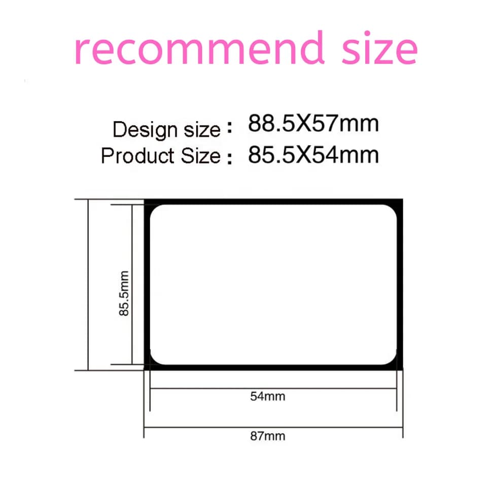 200PCS 500PCS Custom Transparent Pvc Card Plastic Identity Waterproof For Business Visit Round Corners One Side Add White Ink - 5