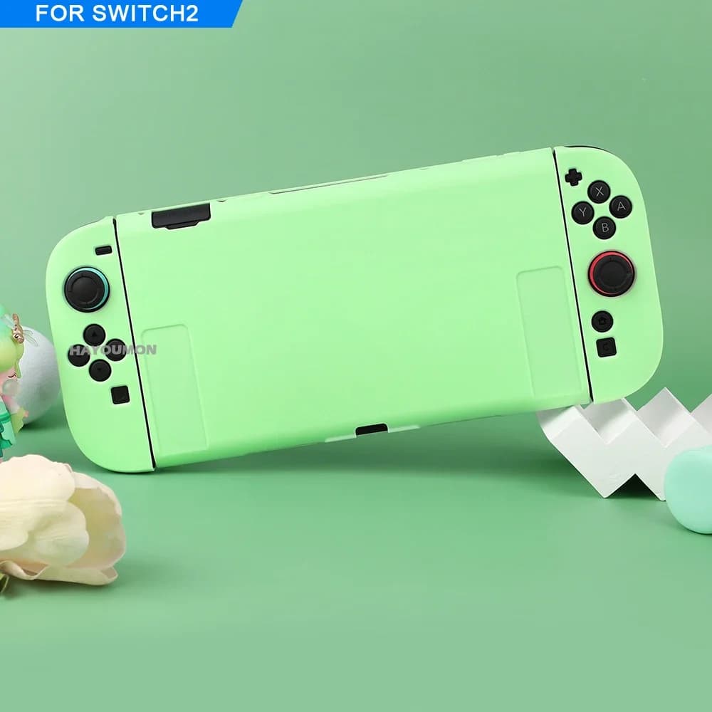 Purple Green Protective Cover Case For Switch 2 Console Soft TPU Case for NS2 Protective Dustproof Handle Grip Cover Soft Shell - 5