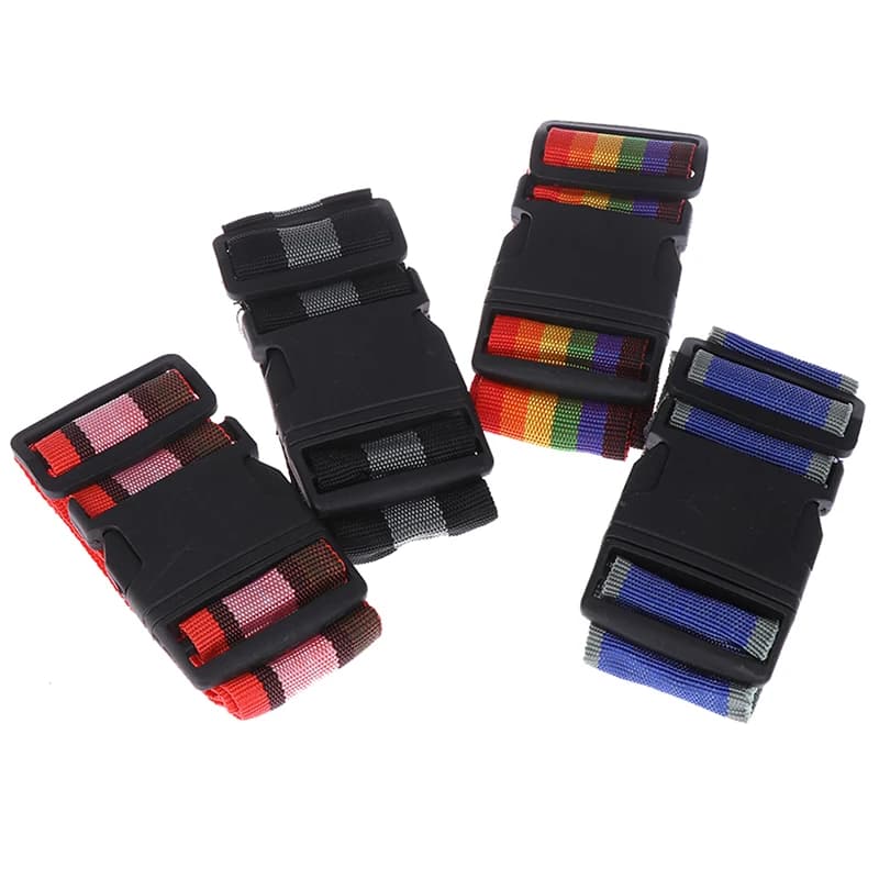 شريط أمتعة السفر قابل للتعديل قفل بكلمة مرور حزام تغليف الأمتعة قفل آمن شريط أمتعة مضاد للسرقة - 2