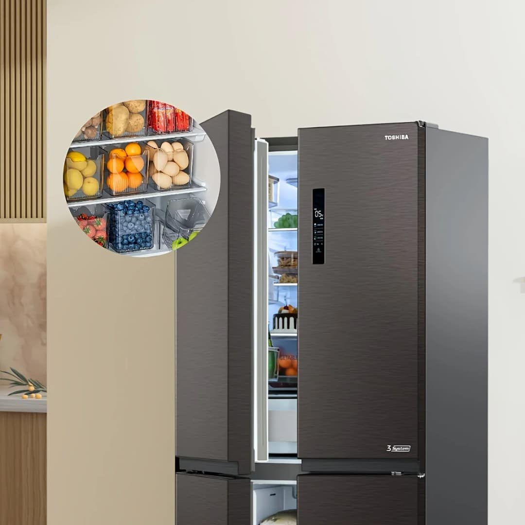 3Pcs BPA-Free Refrigerator Side Door Organizer Set Transparent,Freshness Preserving Storage Containers for Kitchen & Dining - 4