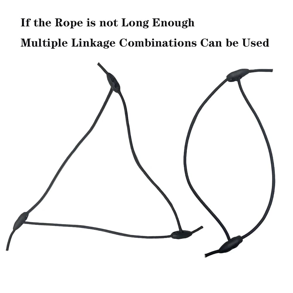 5/10/15Pcs 56cm High Elasticity Latex Tied Rope Cord Elastic Tie Strap String Carabiner Hooks Kayak Cycling Luggage Packing Rope - 6