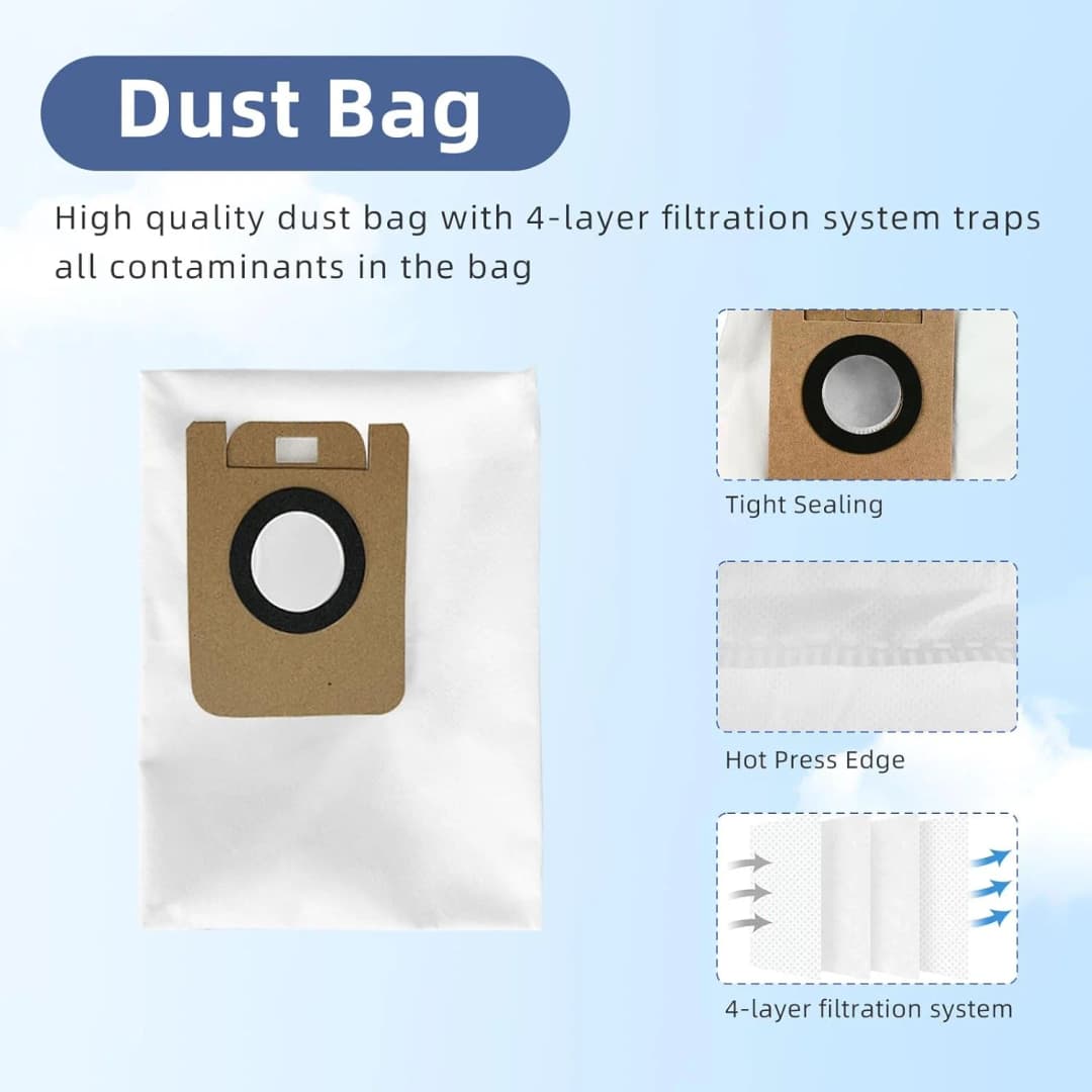 Dreame Bot D10 Plus RLS3D Robot Vacuum Cleaner Hepa Filter Mop Main Side Brush Dust Bag Replacement Parts Accessories - 2