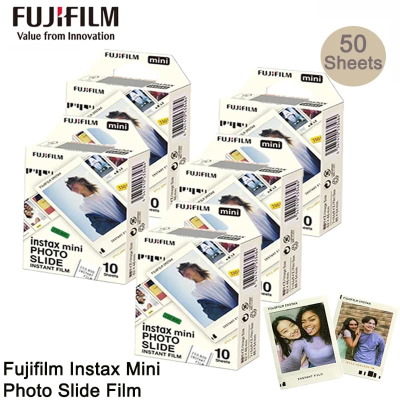 10-50 Sheets Fujifilm Mini Photo Slide Instax Film For Instax Mini 12 Film Mini 11 9 8 40 41 EVO SE Link 3 Liplay Instax Camera