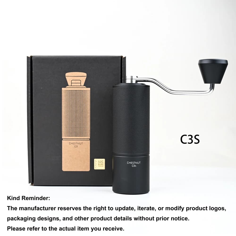 مطحنة قهوة يدوية TIMEMORE Chestnut C3S / C3ESP، ترقية بجسم معدني بالكامل وتصميم مقاوم للانزلاق، مطحنة محمولة مع شفرة S2C داخلية - 2