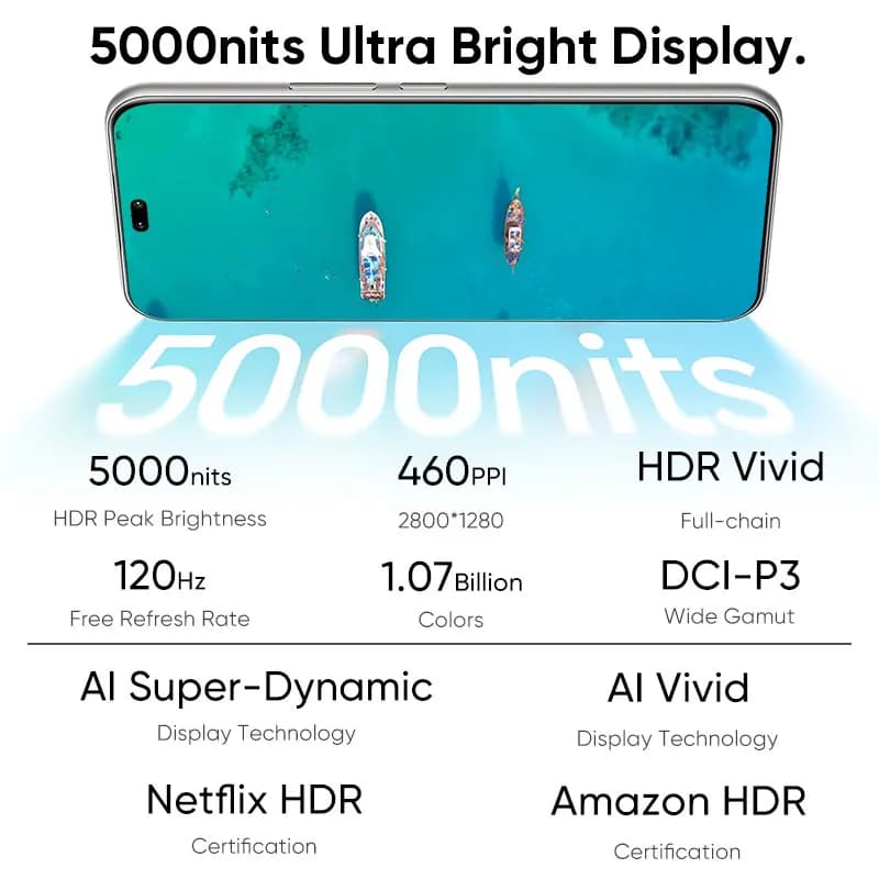 هاتف هونر 400 برو 5G إصدار عالمي أصلي، كاميرا 200 ميجابكسل، معالج سنابدراجون 8 جين 3، شاشة AMOLED 6.7 بوصة، شحن سلكي 100 واط، شحن لاسلكي 50 واط - 3