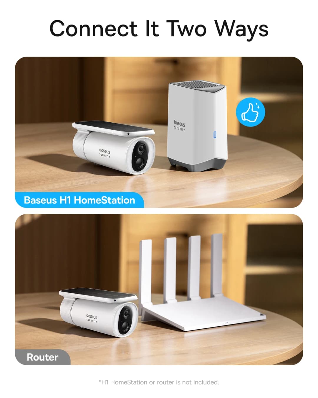 كاميرا خارجية Baseus Security S1 تعمل بالطاقة الشمسية مع واي فاي لاسلكي ونظام تتبع أشعة الشمس بدقة 2K ووضوح 145 درجة - 6