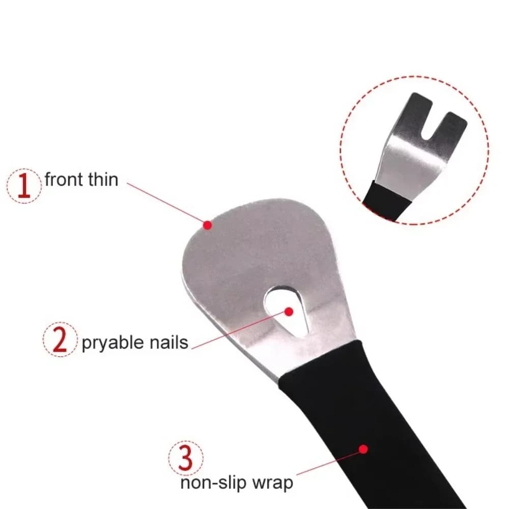 Car Stainless Steel Pry Plate Car Audio Disassembly Installation Tool Navigation Sound Instrument Panel Interior Foot Pad Trims - 6