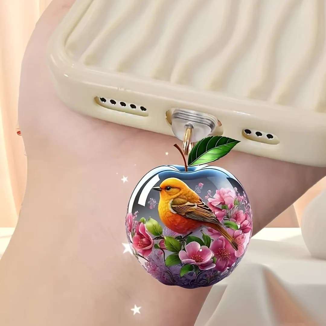 سدادة غبار للهاتف المحمول إكسسوارات الهاتف زينة لطيفة للهاتف على شكل أسماك بحرية ونباتات مائية موصل أندرويد لهواتف آيفون/Type-C - 2