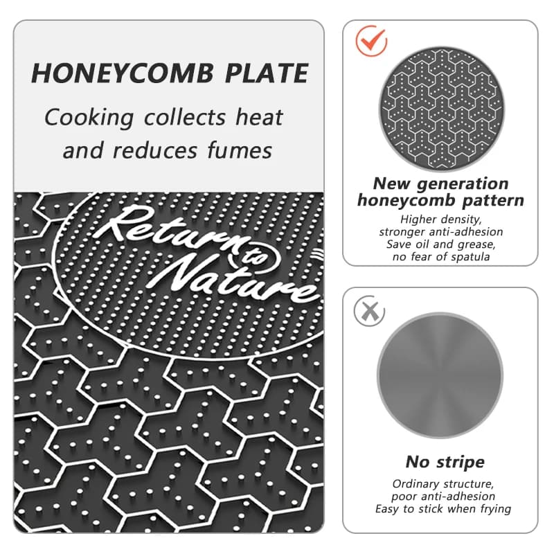 Naturehike BBQ Cooking Grill Pan Camping Picnic Non Stick Round Griddle Pan Folding Frying Pan Outdoor Dinner Barbecue Plate - 4
