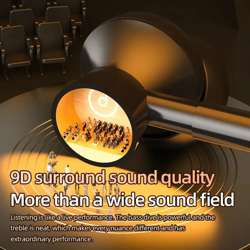 BT8 Wireless Bluetooth Earphones Headphones Outdoor Sports Headset 5.3 With Charging Bin Display Touch Control Earbuds for Muisc - 2