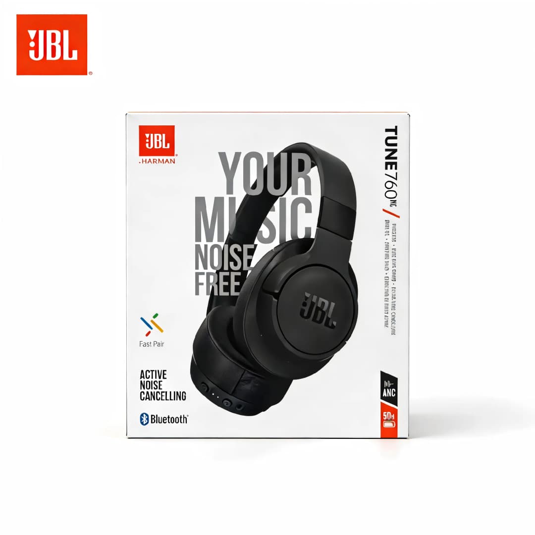سماعات رأس بلوتوث لاسلكية JBL Tune 760NC مع إلغاء الضوضاء النشط، سماعة رأس للألعاب مع ميكروفون، سماعات رأس لاسلكية T760NC - 5