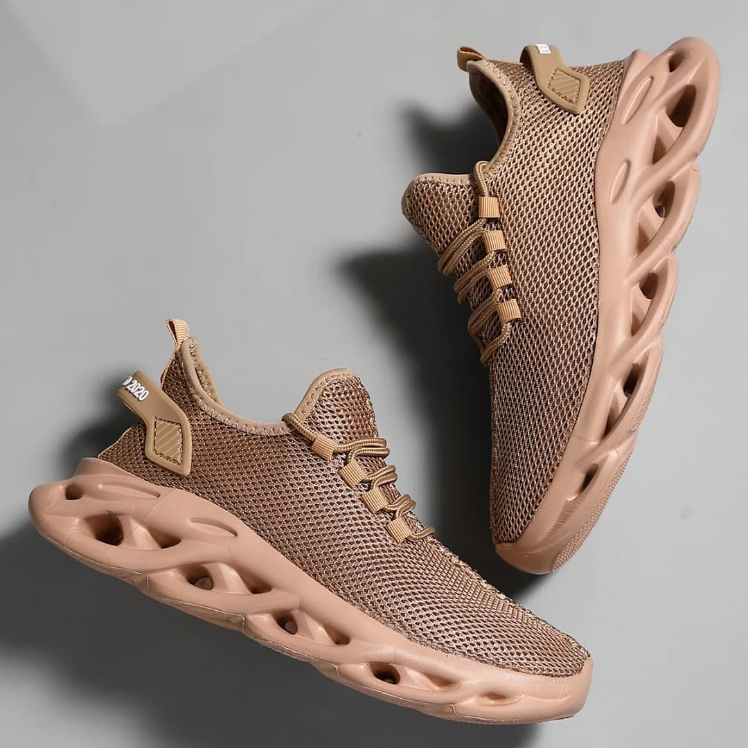 أحذية رياضية كاجوال للرجال أحذية رياضية خفيفة الوزن قابلة للتنفس في الهواء الطلق شبكية سوداء للجري أحذية رياضية للركض والتنس والمشي - 5