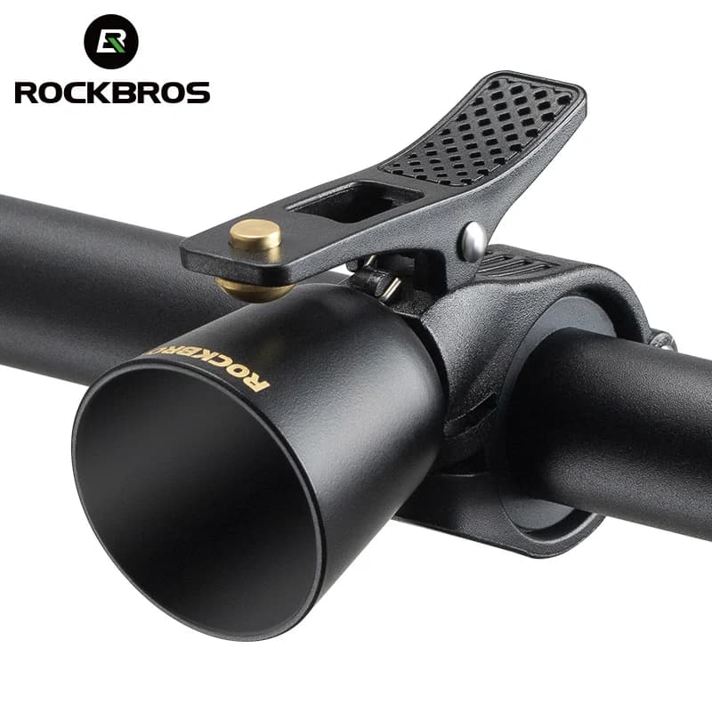 جرس دراجة ROCKBROS جرس دراجة جبلية للطريق جرس نحاسي عالي الديسيبل جرس رنين واضح للدراجات جرس كلاسيكي