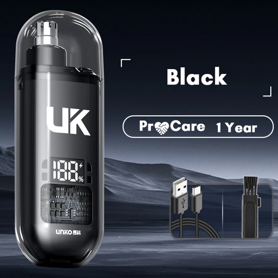 المحمولة الكهربائية الأنف الشعر المتقلب جيب صغير الأنف آذان الشعر أداة قص الحواجب الرجال قابلة للشحن غير مؤلم المقص - 4