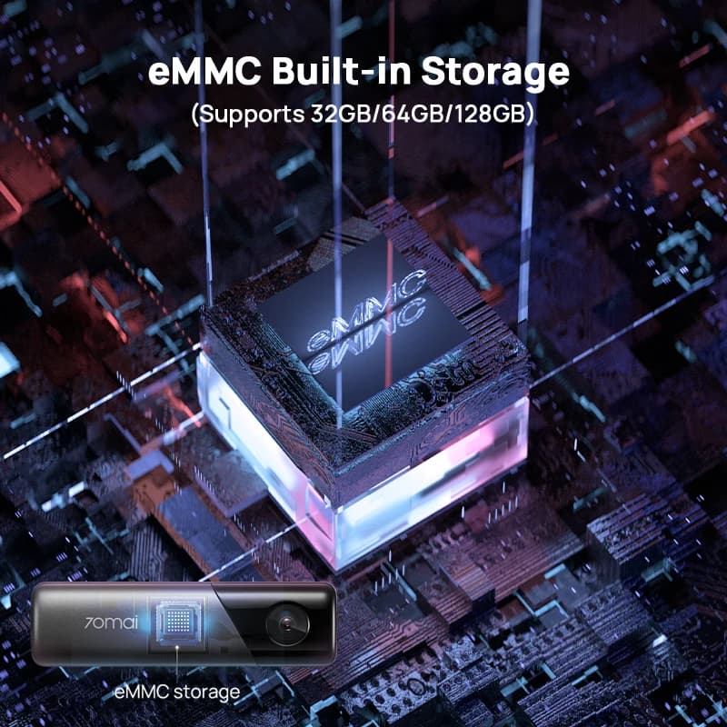 70mai Dash Cam M500 1944P 170FOV 70mai M500 Car DVR Dash Camera Recorder GPS ADAS 24H Parking Monitor eMMC built-in Storage - 4