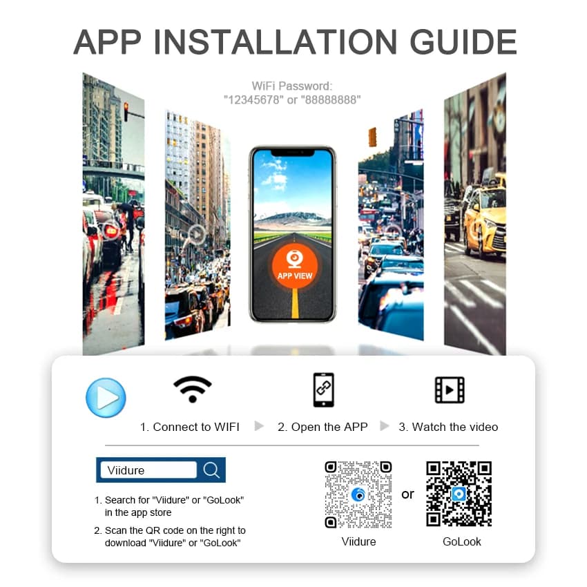 HD 4K 2160P داش كاميرا سيارة DVR مسجل فيديو ل فولفو XC40 XC60 XC70 XC90 V40 V60 V90 S60 S90 S80 S80L C40 ل بولستار 2 - 6