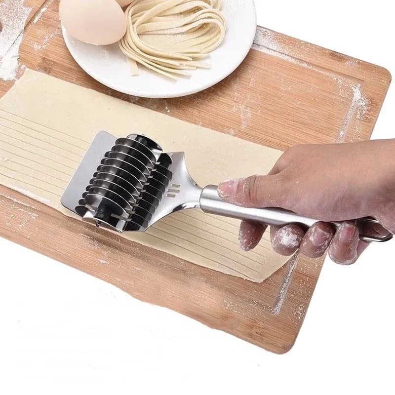 1Pcs Stainless Steel Manual Spaghett Cutter Pasta Machine Dough Noodles Maker Ginger Garlic Roll Crusher Kitchen Cooking Gadgets - 2