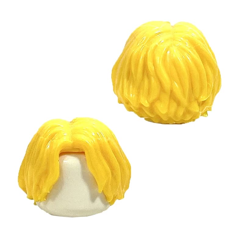 KT Block Min Building Blocks Boy's Hair Girl's Hair Curly Hair Accessories MOC Figures Hair  Children's Toys - 5