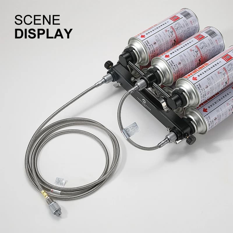 Camping Gas Stove Adapter ButaneAdapter Extension Hose Split StoveConverter Connection Hose Gas TankAdapter Camping Equipment - 3
