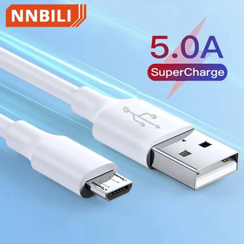 مايكرو USB كابل 5A شحن سريع سلك الهاتف المحمول مايكرو USB كابل ل Xiaomi سامسونج أندرويد USB نوع C 7A 10A كابل بيانات الحبل