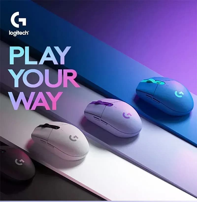 Logitech G304 Ligthspeed Wireless Gaming Mouse, Hero 12K Sensor, 12000DPI, 6 Programmable Buttons, Compatible No Driver Version - 3