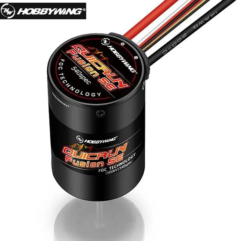محرك Hobbywing QuicRun Fusion SE بدون فرشاة، 1200KV/1800KV، مقاوم للماء، مناسب لسيارات RC 1/10 و1/8 - 2