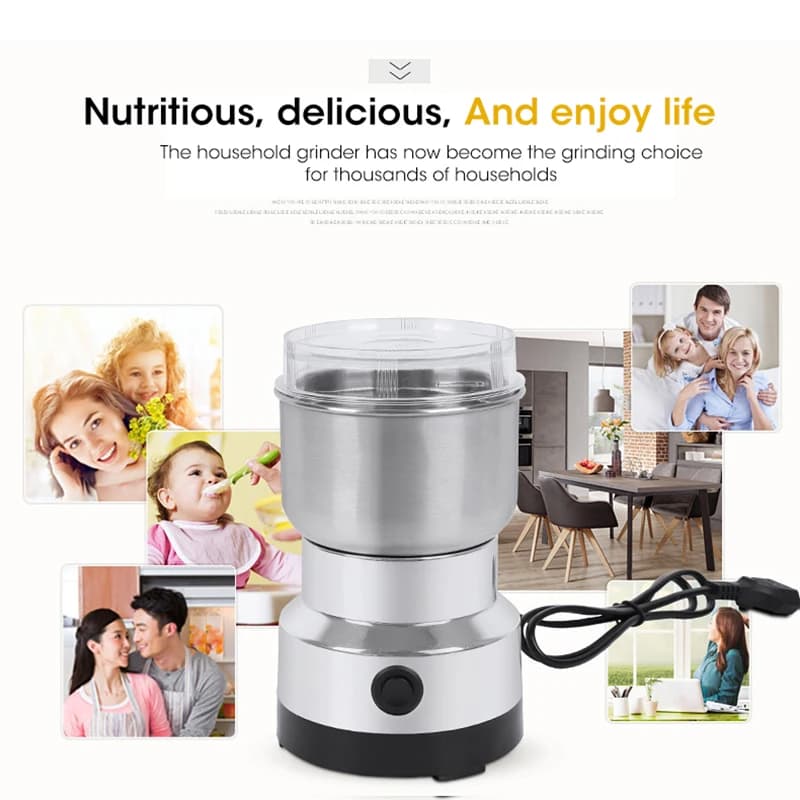 Mini Electric Grinder 4 Blades Household 300ml Ultrafine Baby Food Pulverizer Coffee Grinder Spice Pepper Grinder Grain Mill - 4
