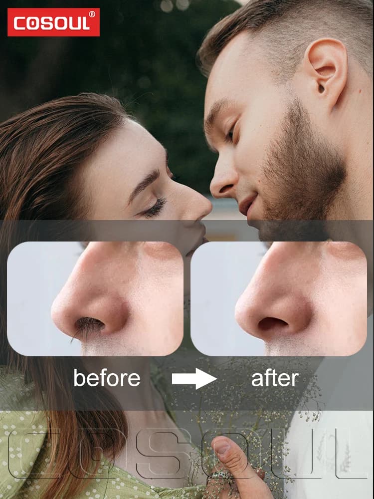 مزيل شعر الأنف الكهربائي القابل لإعادة الشحن، للرجال والنساء، مقاوم للماء، مع شفرة حلاقة وقاطع شعر الأذن - 2