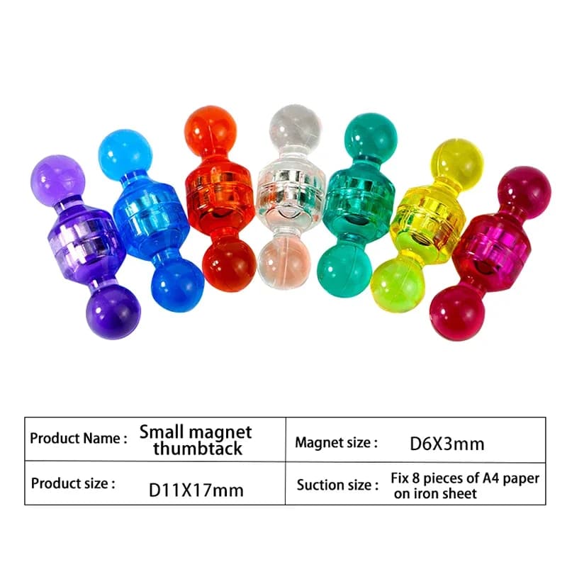 Strong Neodymium Noticeboard Pin Magnets Fridge DIY Whiteboard Uses in Office Advertising Education and Other Pur 10pcs - 3