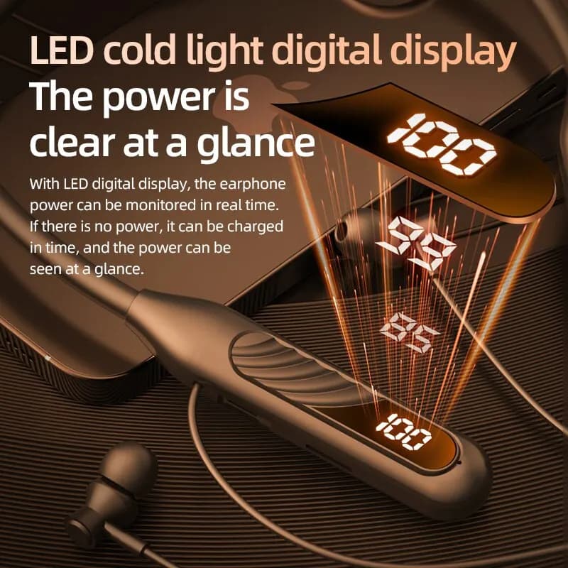 BT8 Wireless Bluetooth Earphones Headphones Outdoor Sports Headset 5.3 With Charging Bin Display Touch Control Earbuds for Muisc - 5