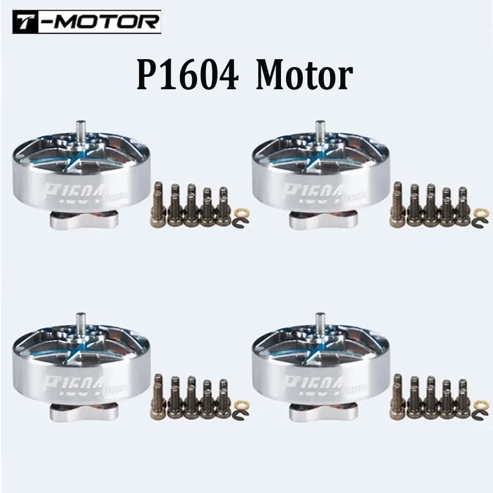 4 قطع T-MOTOR P1604 KV2850 6S/KV3800 4S محرك بلا فرشات عمود 1.5 مم فتحات 9*9 مم لطائرات RC FPV Freestyle 3.5 بوصة أقل من 250 جرام