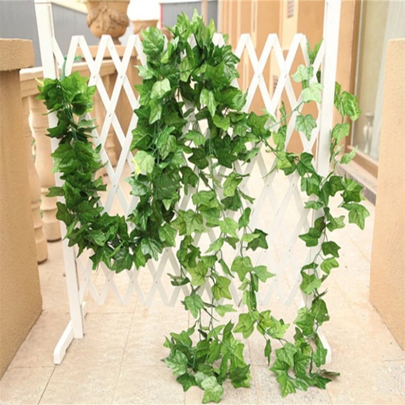 1 Piece 2M Home Decor Artificial  Leaf Garland Plants Vine Fake Foliage Flowers Creeper Ivy Party Decorate - 5