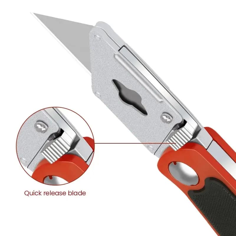 Art Knife Heavy-duty All Steel Thick Durable And Sturdy Folding Knife Cable Stripping Knife Wallpaper Knife - 2