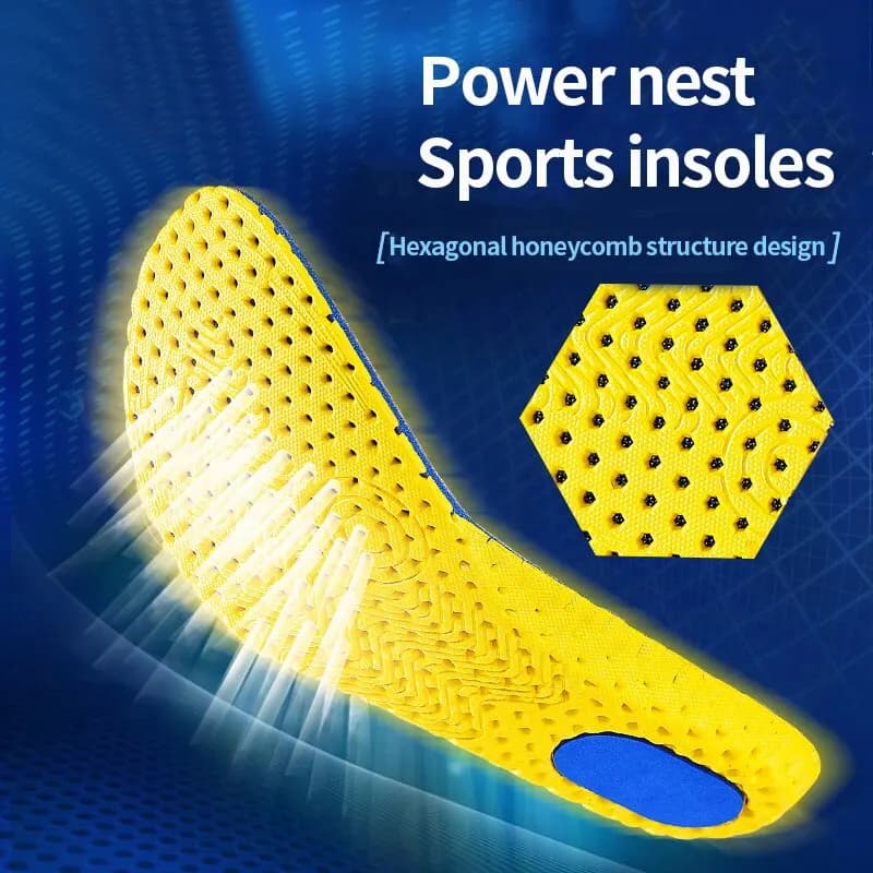 3Pairs Memory Foam Orthopedic Insoles for Feet Shoe Sole Pad Mesh Deodorant Breathable Sneakers Running Cushion for Men Women - 4
