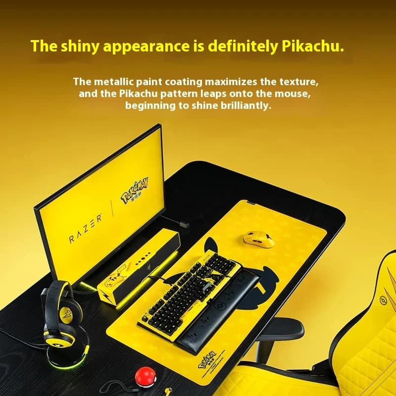 ماوس Razer Pokémon Pikachu التعاونية، الإصدار الاحترافي V3، للألعاب، مستشعر بصري عالي الدقة