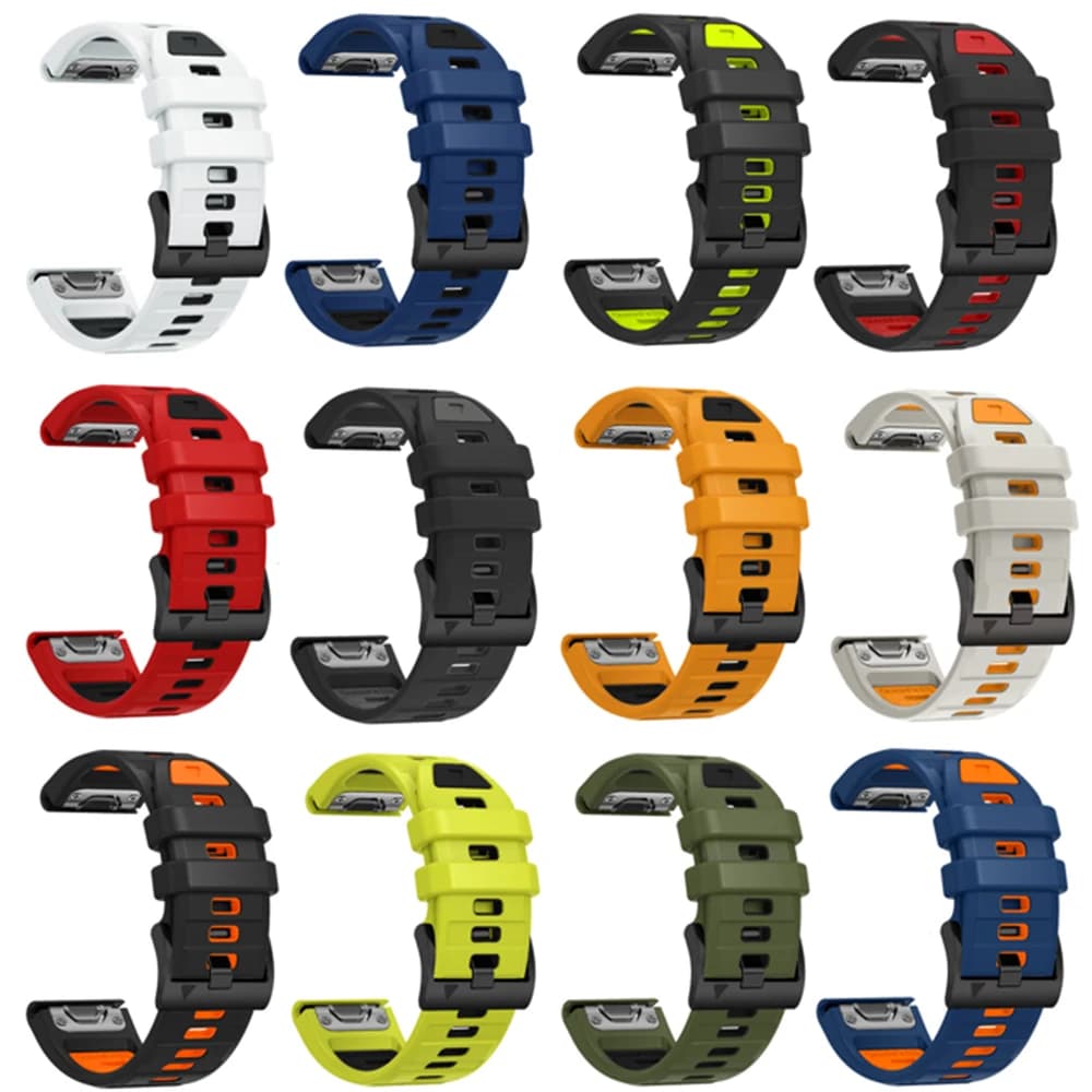 Quick Release Silicone 22mm 26MM Sport Garmin Fenix 8 47 51mm E 7X 7 6X 6 5X 5 Epix Gen Pro 2 Smartwatch Forerunner 935 945 955 - 3