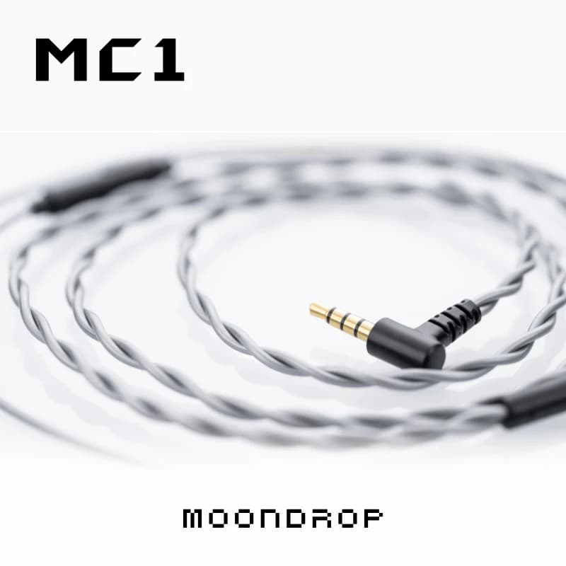 كابل ترقية MOONDROP MC1، ميكروفون 3.5mm، 0.78mm-2pin، كابل ميكروفون متعدد الأغراض لـ CHU II - 2
