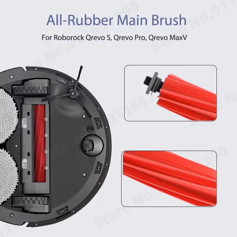 Roborock Qrevo S Qrevo Pro Qrevo MaxV Robot Vacuum Parts Main Roller Side Brush Hepa Filter Mop Pad Cloth Dust Bag Accessories - 4