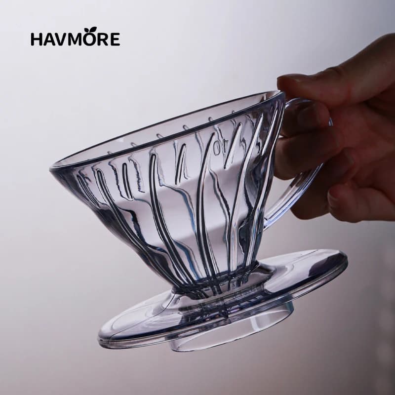 قطارة قهوة قابلة لإعادة الاستخدام فلتر قهوة راتنج لصب القهوة فوق الباريستا تخمير القهوة قمع فلتر كوب 1-2 أكواب/1-4 أكواب