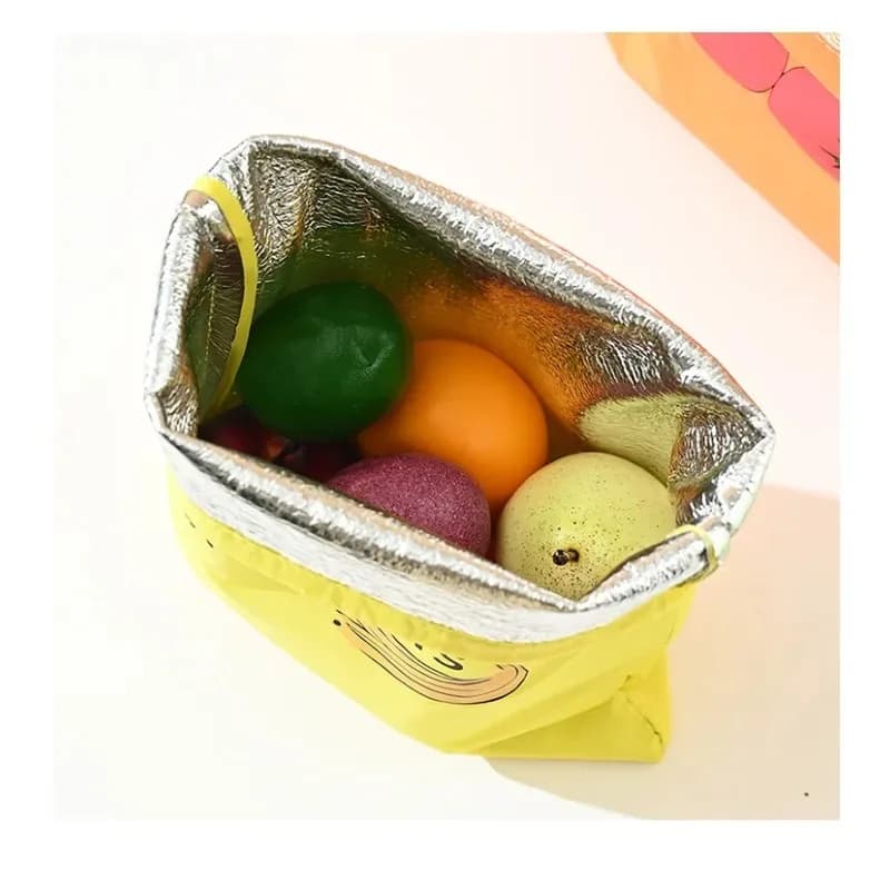 ‌"Insulated Fresh-Keeper Bag - Reusable Storage Organizer for Bananas, Lettuce & Vegetables (Drawstring Closure)" - 6