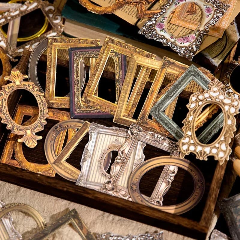 30 قطعة إطار قصاصات ورقية قديمة للزينة والسكرابوكينغ واليوميات