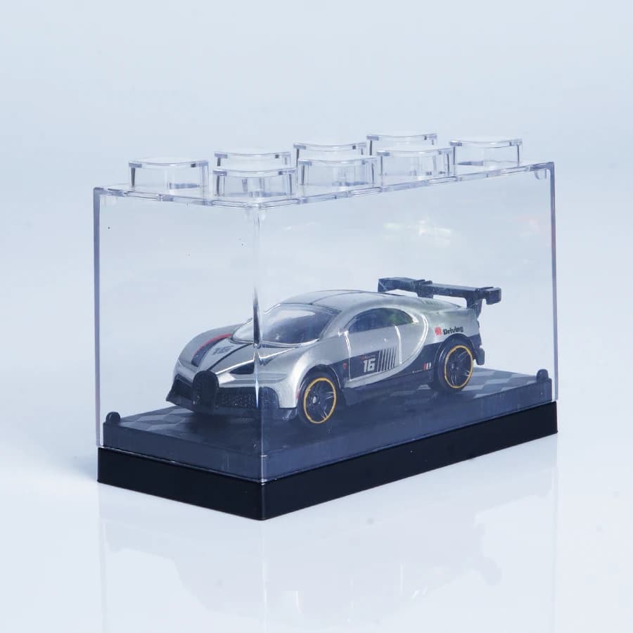 نموذج سيارة خارقة من السبائك، جسم من السبائك، صندوق عرض متاح للشراء، مخطط ألوان فضي-أسود رائع، مليء بالتفاصيل، مثالي لهواة جمع السيارات | للعرض واللعب وإهداؤه في أعياد الميلاد والعطلات (عيد الميلاد، الهالوين) - 3