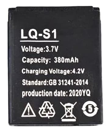 1pc Smart Watch Battery LQ-S1 3.7V 380mAh lithium Rechargeable Battery For Smart Watch QW09 DZ09 W8 Universal Watch Battery - 3