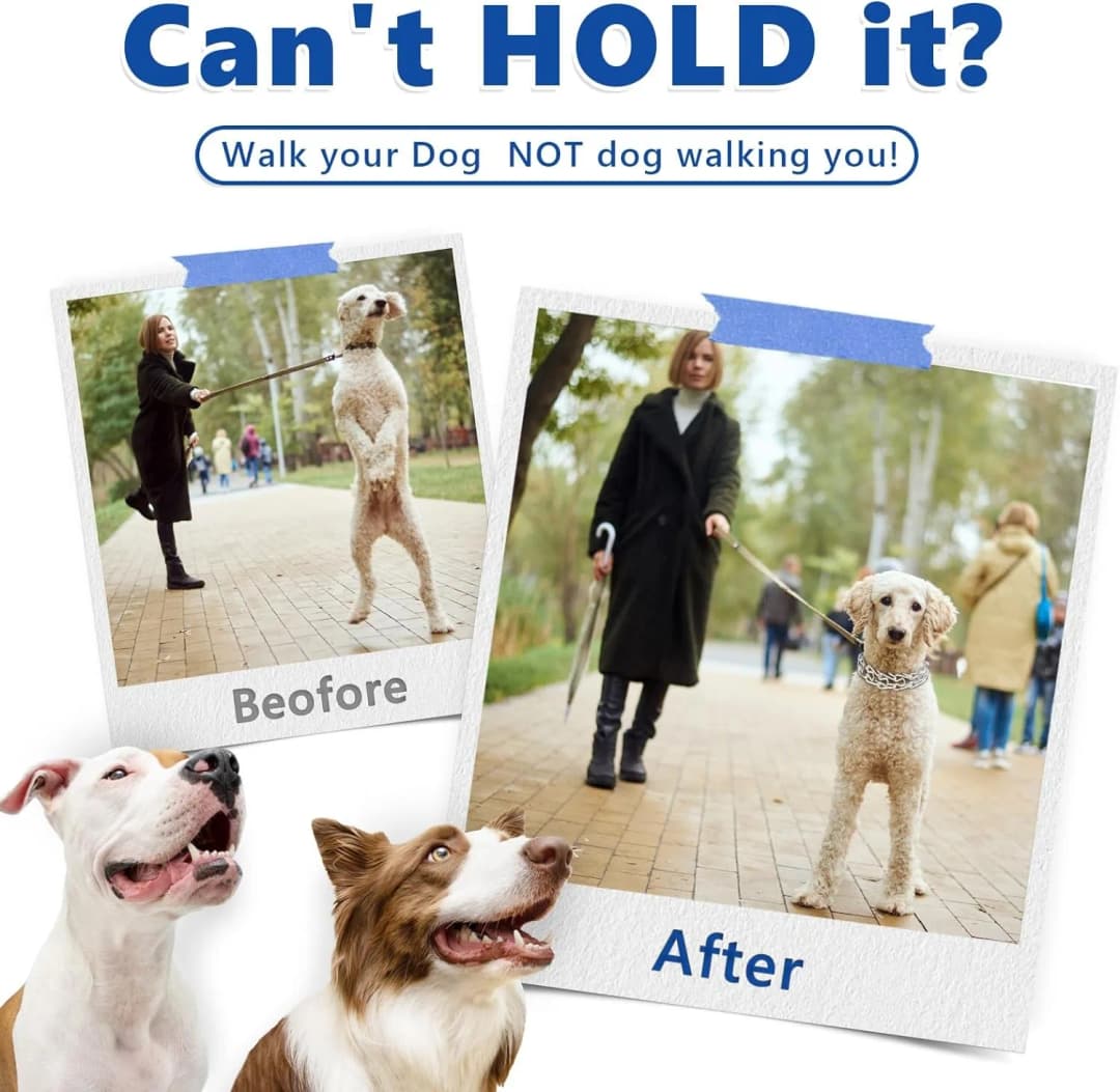 Dog Prong Collar Adjustable Dog Training Pinch Collar with Quick Release Buckle for Small Medium Large Dogs train Explosion - 2