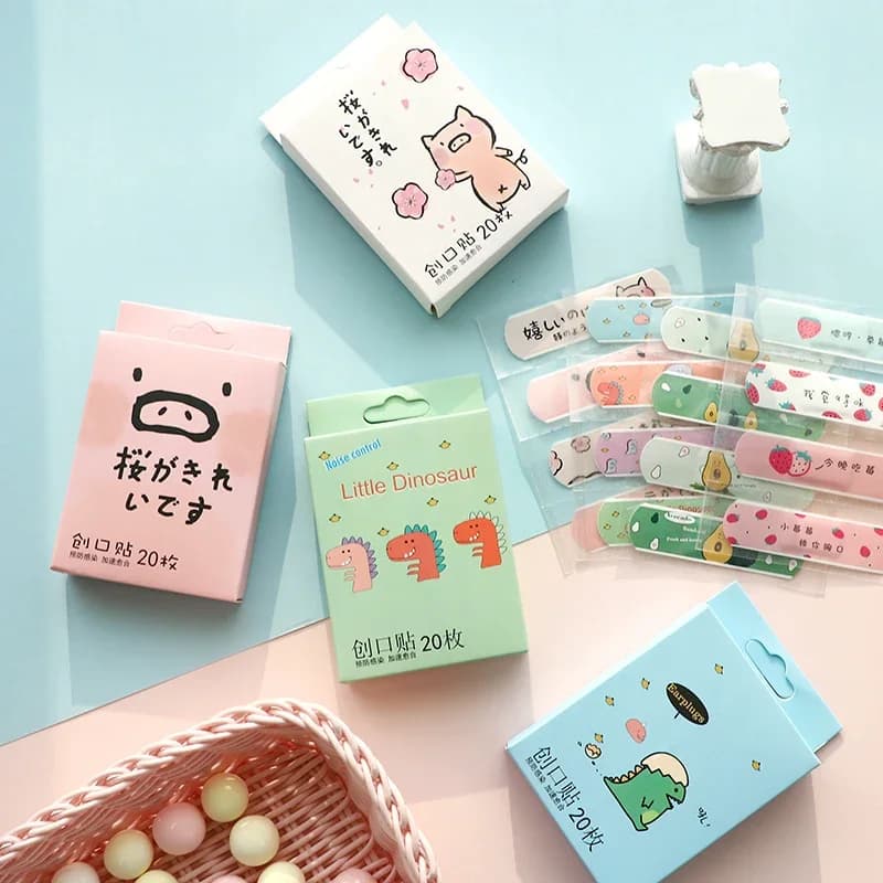 20Pcs/box Wound Adhesive Plaster Breathable Skin Patch Home Travel Outdoor Camp First Aid Kits Camping Equipment - 2