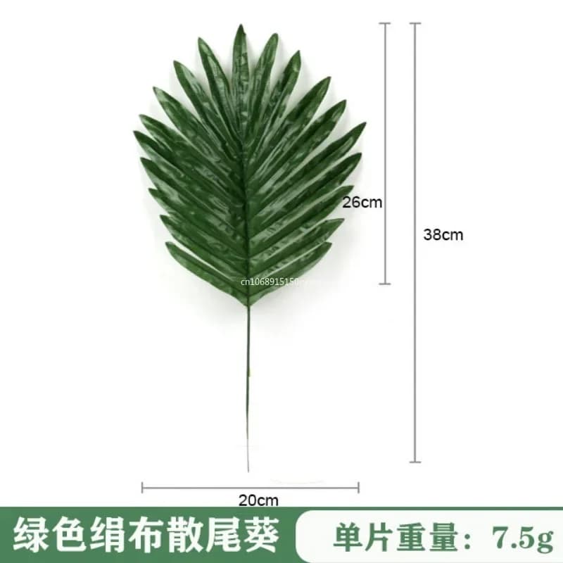 Artificial Tropical Palm Leaves Safari Jungle Decorations Hawaiian Luau Party Leaf Home Table Decor Wedding Birthday Supplies - 6