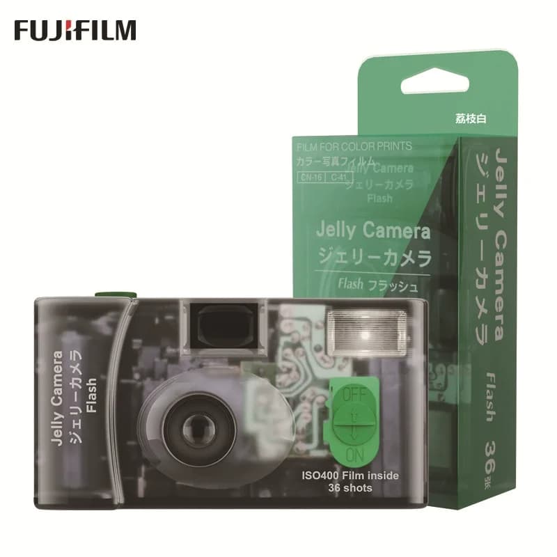 Film Camera C400 Fujifilm Jelly Camera Oxygen Camera Disposable Camera Transparent 135 Film Camera Take 36 Photos With Flash