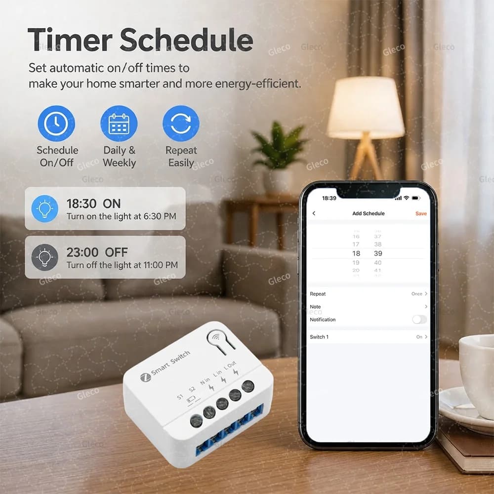 ZigBee Tuya Smart Switch Module Mini DIY Light Relay Breaker Smart Home Automation Work With Smart Life Alexa Google Hub Need - 5